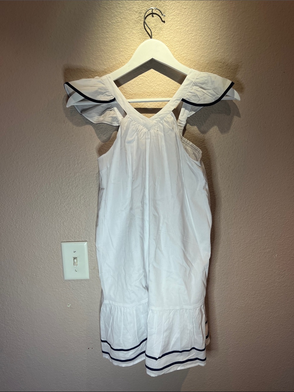 New Crewcuts Factory Girls White Summer Dress Size 12 NWT